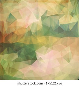 Abstract Autumn Triangle Background