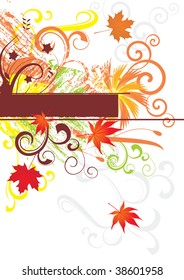 abstract autumn vector background