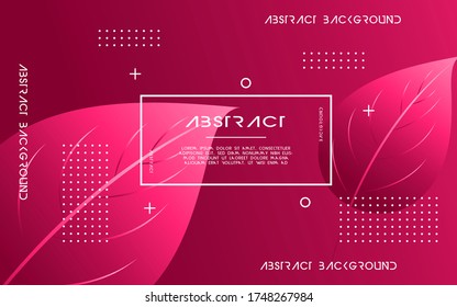 diseño de banner abstracto de fondo de vector otoño con hoja, se puede usar en diseño de portada, afiche, volante, diseño de libros, fondos de sitios web o publicidad.ilustración vectorial.