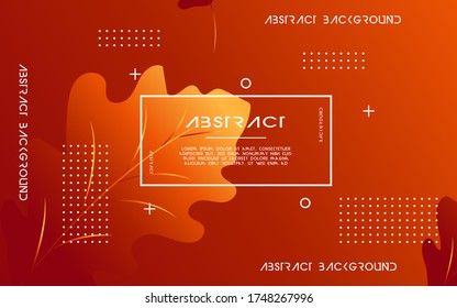 abstract autumn vector background banner deign with leaf,can be used in cover design,poster,flyer,book design,website backgrounds or advertising.vector illustration.