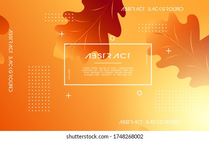abstract autumn vector background banner deign with leaf,can be used in cover design,poster,flyer,book design,website backgrounds or advertising.vector illustration.