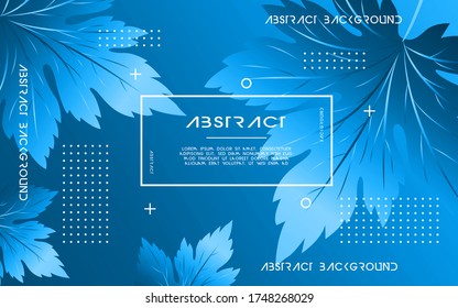 Abstrakter Herbstvektor Hintergrund Banner mit Blatt, kann in Cover Design, Poster, Flyer, Buchdesign, Website-Hintergründe oder Werbung verwendet werden.Vektorgrafik.