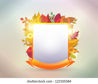 Abstract Autumn Vector Design