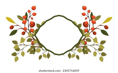 Resumen vector otoño. Marco de tonos cálidos y luminosos, hola otoño. Cartel de afiche aislado en un fondo blanco. Septiembre. hojas de otoño