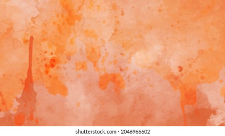 Abstract autumn watercolor background for digital and print. Abstract vector watercolor background banner design. 