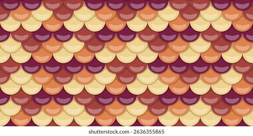 Abstract autumnal scale pattern.  Warm earth tones create a textured, visually appealing design perfect for backgrounds, websites, or textile prints.