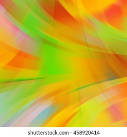 Abstract autumn-colored background with smooth lines. Color waves, pattern, art, technology wallpaper, technology background.  Vector illustration