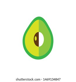 abstract avocado fruit logo vector