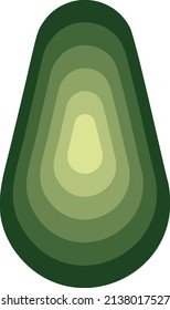 Abstract avocado vector design template. Vegetable fresh organic.
