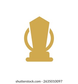 Abstrakter Award Cup im flachen Stil