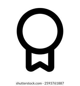 abstract Award Shape line icon 