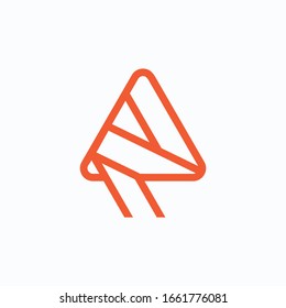 Abstrakte Ax Icon Vektorillustration, Illustration Logo Vorlage in linearem Stil. Geeignet für viele Zwecke.