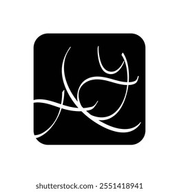 Abstract Ay logo design in square shape 