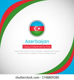 Abstract Azerbaijan country flag background. Classic happy independence day of Azerbaijan vector illustration.