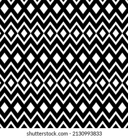 Abstract Aztec pattern. Tribal, zigzag, chevron, seamless patterns isolated on white background. Vector Illustration. 