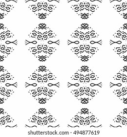 Abstract Aztec seamless pattern. Background ethnic
