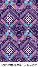 Abstract Aztec zigzag design ~ seamless background