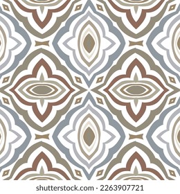 Abstract azulejo tile patten, geometric background.seamless ornaments tiles background, vector texture Portuguese floor tiles azulejo design.Ceramic design, Floor cement Talavera tiles wallpaper.