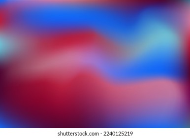 Abstract azure cyan rose coral curve spots poster. Background mockup for label cover packaging social media ads banner. Template for web lending. Wide red pint royal blue magenta wallpaper print. 