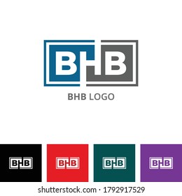 Abstract B H B Letter Vector Corporate Company Logo