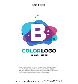 Abstract B Initial logo designs concept vector, Colorful B initial logo designs