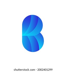
abstract B letter - B initial logo vector
