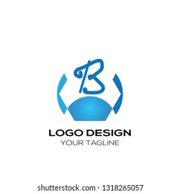 Abstract B Letter logo concept. Letter Abstract B logo for any business