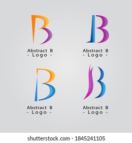 Abstract B Letter Logo Design Vector