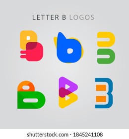 Abstract B Letter Logo Design Vector