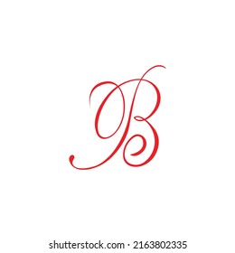 Abstract B letter logo design eps 