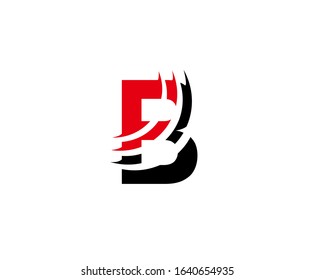 Abstract B Letter Logo, Perfect for Technology  and Automotive Concept.