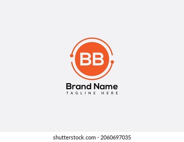 Abstract B B letter modern initial lettermarks logo design 