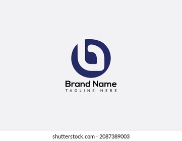 Abstract b letter modern initial lettermarks logo design