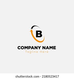 Abstract B letter modern initial unique logo design template