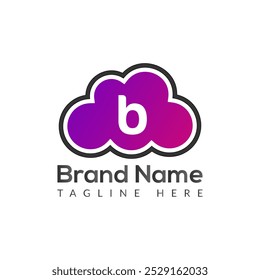 Abstract B letter modern initial lettermarks logo design	