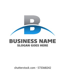 Abstract B letter vector logo icon template