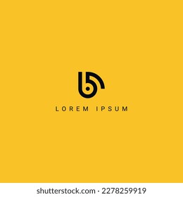 Abstraktes Design für WLAN-Logos mit B-Buchstaben.