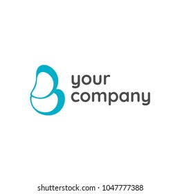 Abstract B Logo Design Template. Creative B logo. EPS Illustrator 8.