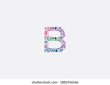 Abstract b logo design template