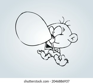 abstract baby drawing and illustration