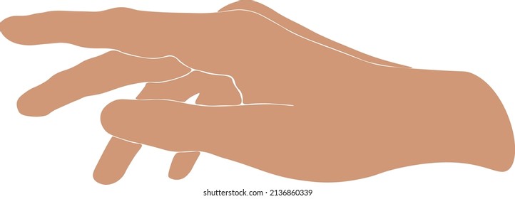 Abstract baby hands and matter