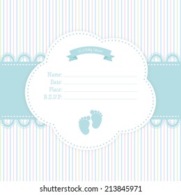abstract baby shower background with some special objects