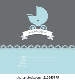 abstract baby shower background with some special objects