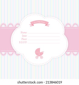 abstract baby shower background with some special objects