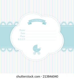 abstract baby shower background with some special objects