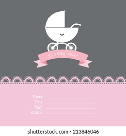 abstract baby shower background with some special objects