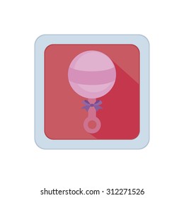 Abstract baby shower object on a white background