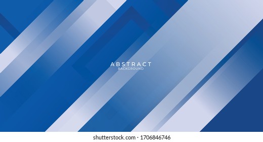 Abstract bacgkround blue and white gradient. Modern blue abstract rectangle box lines background for presentation design, banner, brocure, and business card