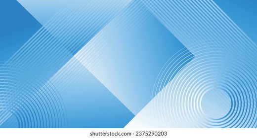 Abstract bacgkround blue and white gradient. Modern blue abstract rectangle box lines background for presentation design, banner, brocure, and business card