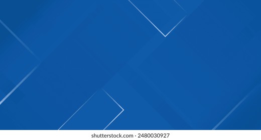 Abstract bacgkround blue and white gradient. Modern blue abstract rectangle box lines background for presentation design, banner, brocure, 
